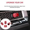 Aluminum Air Conditioning Control Knob Covers Compatible with Honda Civic