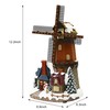 MOMENTS IN TIME Polyresin Christmas Village Building, Windmill with Village