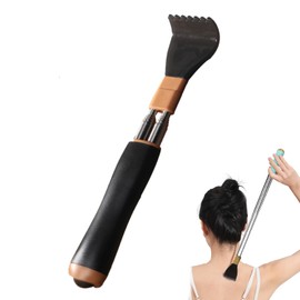 SATOMO Telescopic Grandson Hand Back Stirrer, Stable with 2 Axes, Maximum Length 21.3 inches (54 cm), Respect for the Aged Day, Gift, Portable, Convenient to Reach Itchy Places (Black)