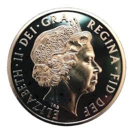 24K Gold Plated 2011 Prince Philip Duke Of Edinburgh £5 Proof Coin encapsulated in a Pouch Wallet