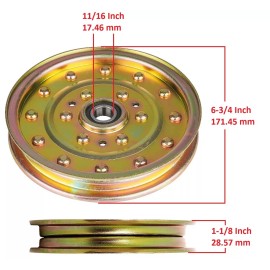 H&H bros 3 For Toro Z Master Z400 Z450 Z500 Z587 Z597 Idler Pulley Deck 633109 132-9424