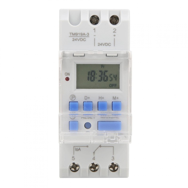 TM919A-3 Weekly Digital Timer, 24 V DC 16 A Timer,