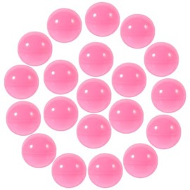 Kichvoe 50pcs Mini Ball Plastic Raffle Balls Empty Bingo Ball Openable Capsules Vending Machine Containers Sphere Game Balls for Surprise Party Favor Prize 4cm Pink