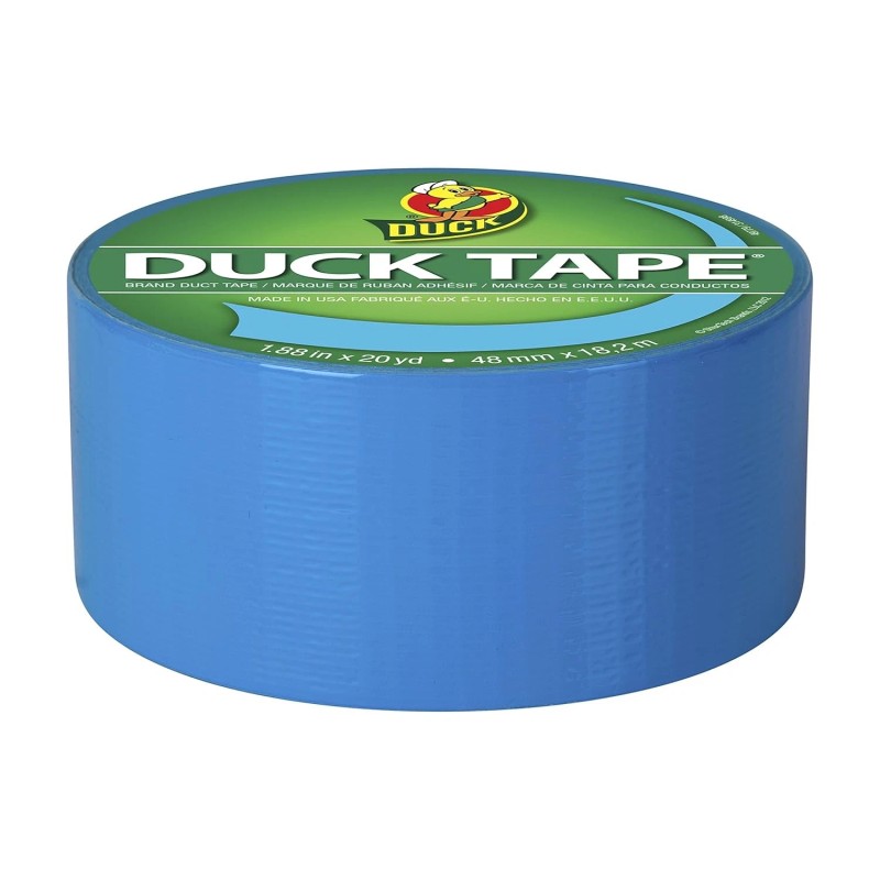 Duck Brand 1311000 Color Duct Tape, Electric Blue, 1.88 Inches