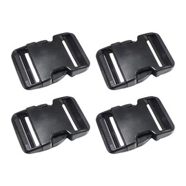 Divono 4pcs Buckle Side Release Buckle Buckles POM Dual-side Clasps 2 Slots Heavy-duty Clothing Accessories Adjustable Bag Hooks Replacement for Nylon Bag Straps