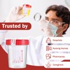 Geiserailie 200 Pcs Urine Specimen Cups with Lids and Evident