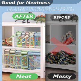 10 Pack Mesh Zipper Pouch Bags, Board Game Storage Puzzle Storage Bag Building Blocks Toy Storage Bag File bag Travel Zipper Bag