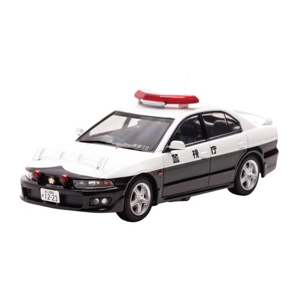 RAI'S 1/43 Mitsubishi Galant VR-4 (EC5A) 2002 Police Department Highway Traffic Police Force Vehicle (Speed 10), Finished Product