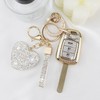 YIKECASE Key Fob Cover with Diamond Keychain Car Key Holder