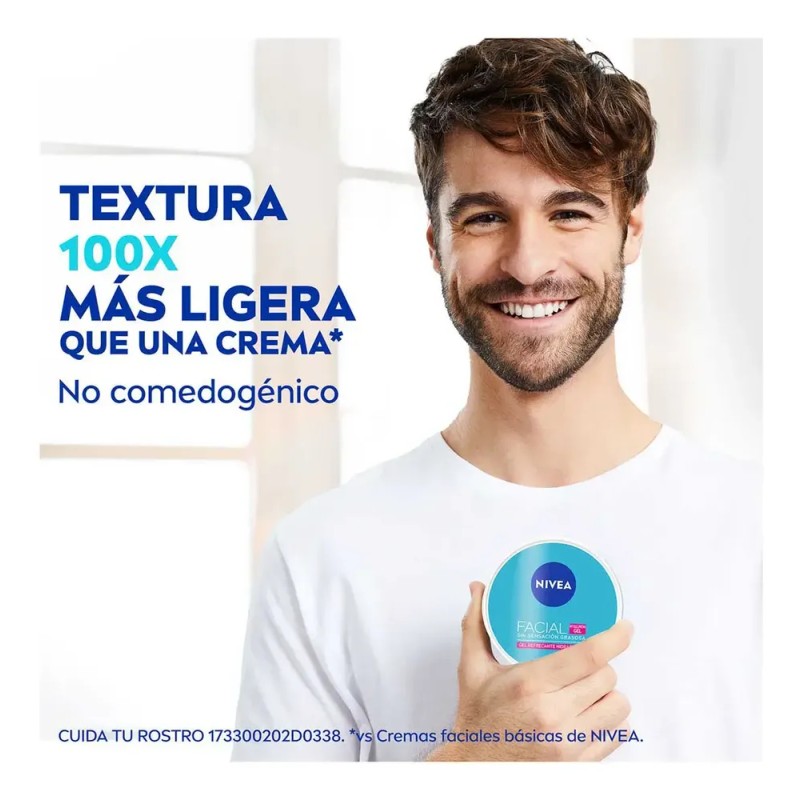 Gel Facial Nivea Cuidado Facial Con Ácido Hialurónico 100ml