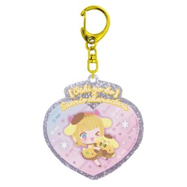 Ki Company Oshino no Ko x Sanrio Characters Acrylic Key Chain MEM Cho Pom Pompurin H 73 x W 70 x D 3 mm OSAC-AK-MEM