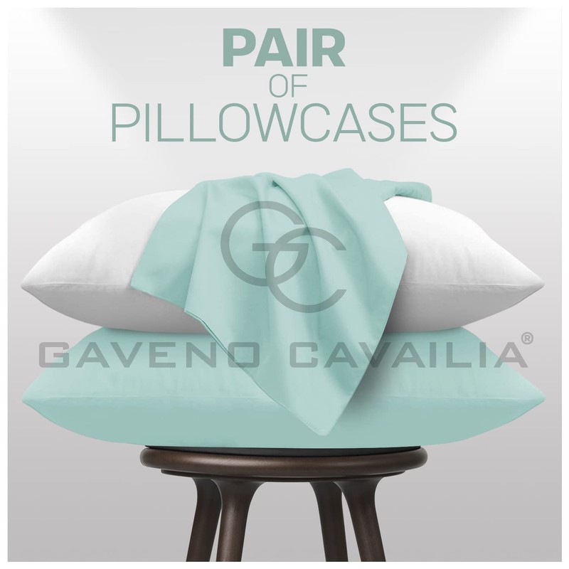Plain Dyed Housewife Pillow Cases 2 Pack - (74 x