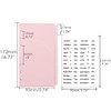 XiowDow Pink Cash Envelopes A6 Binder Pockets Plastic Index Tabs