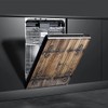 Cowfeel Retro Wood Door Dishwasher Magnet Cover, Creative Kitchen Appliances