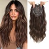 Hair Topper 20 Inch Synthetic Wavy Clip-In Topper for Daily