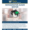 Whirlpool W11671282 OEM Refrigerator Auger Motor