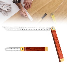 Multi Angle Bevel, Stainless Steel T-Bevel, Adjustable Bevel with Marking Gauge Function, Multifunctional Angle Adjustable T Bevel, Marking Gauge for Craftsmen and Woodworking