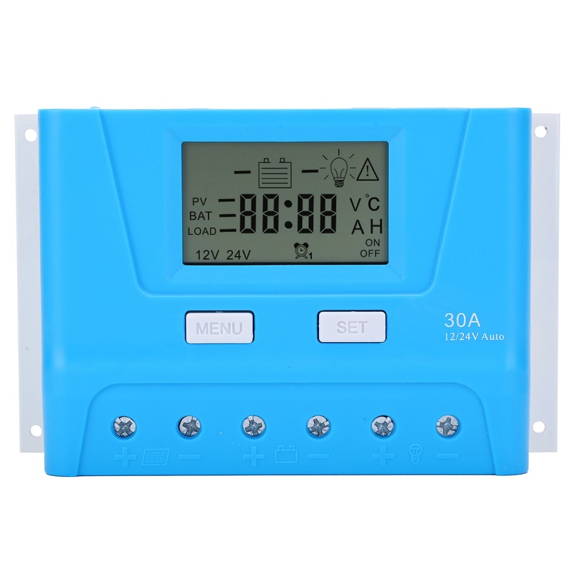 Solar Panel Regulator Charge Controller Industrial Supplies PWM 12/24V 30A
