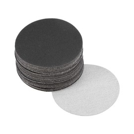 sourcing map 3 Inch Wet Dry Sanding Discs 320 Grit Hook and Loop Sandpaper Electrostatic Sand Planting Silicon Carbide 30pcs