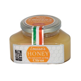 Louisa's Citrus Honey | Award-Winning Italian Raw & Pure Honey | TA 10+ (MGO 263+) | 100% Traceable | Sustainably Sourced | GMO, Gluten & Allergen Free | 350g