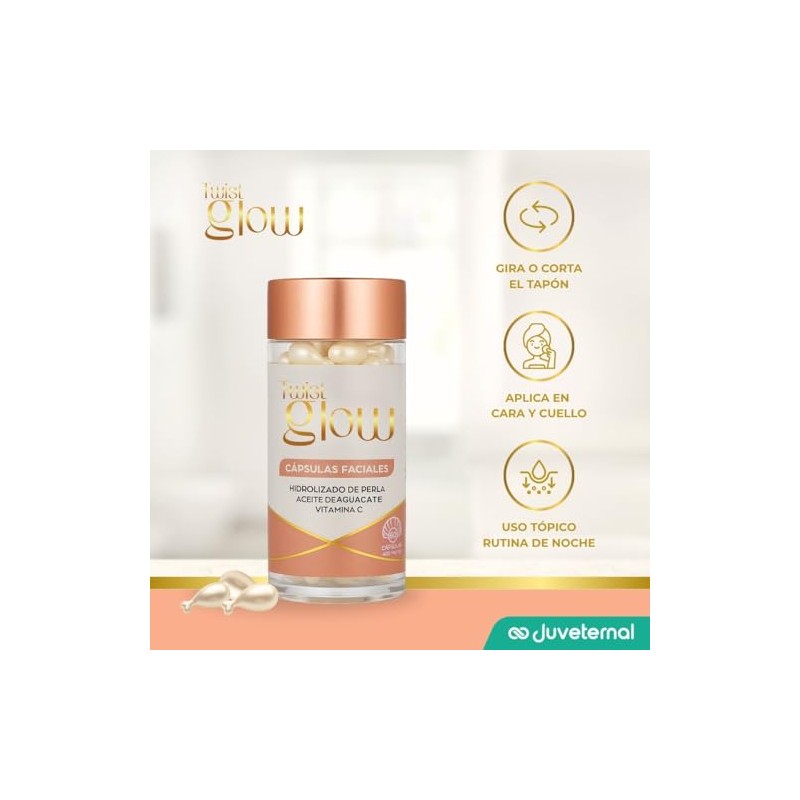 Dúo Cápsulas Faciales Twist-Off, Vitamina E + Vitamina C, 60