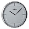 Atlanta Modern Quartz Wall Clock 30 cm Metal Case Silver