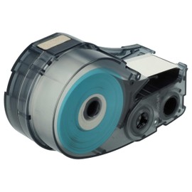 vhbw Label Tape Cassette Compatible with Brady BMP21, BMP21-LAB, BMP21-PLUS, ID PAL, LABPAL Label Printer 19.05mm Black on White, Polyester