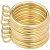 1.5-Inch Inner Diameter Metal Curtain Rings with Eyelets,Fits Up to