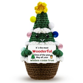 Zetckzilv Christmas Stocking Stuffers Funny Handmade Crochet Christmas Tree