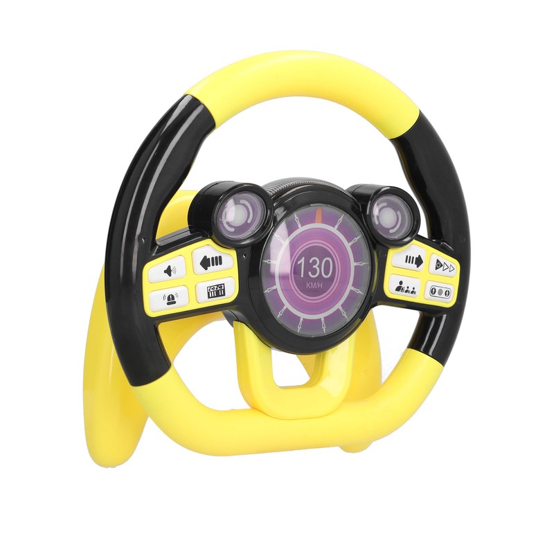 Children Kids Driving Simulation Steering Wheel Early Childhood Educational ToysYellow
