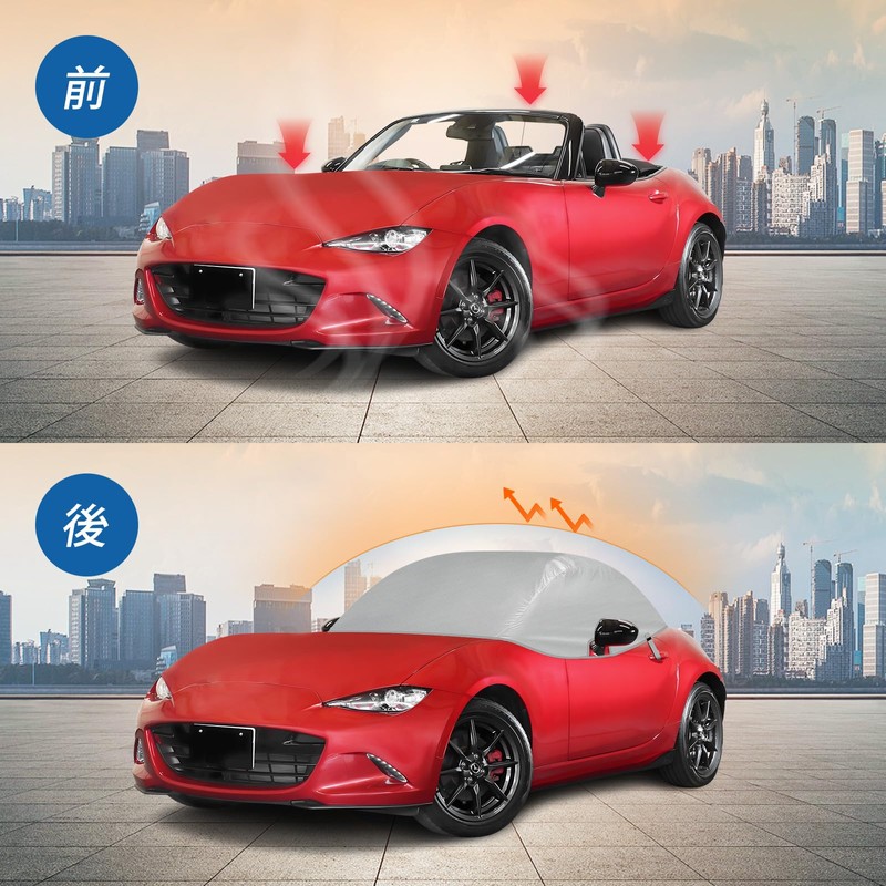 車カバー マツダ ロードスター ハーフカバー ND5RC H27.05～ ロードスター MX-5 ND用 車