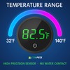 CTWPets Digital Fish Tank Thermometer, LED Display, ±0.9°F Accuracy, for