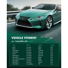 SCITOO 3794 AC Condenser for 2010 for Buick Allure 2.4L 2010 for Buick Allure 3.0L 2016-2017 for Buick Cascada 1.6L 2010-2011 for Buick LaCrosse 2.4L 2010 for Buick LaCrosse 3.0L