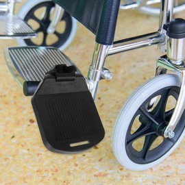 Ipetboom Wheelchair Footrest Replacement 2 Pack Heavy Duty Elevating Footrest Pads for Wheelchair Anti-slip Safety