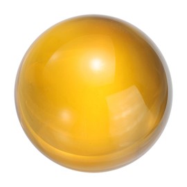 uxcell 50mm/2" Crystal Sphere Ball Glass Solid Decorative Sphere Crystal Ball Prop Ornament for Feng Shui Divination Fortune Telling Tabletop Fountain Decoration, Amber