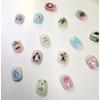 [Are] My apple-like face handmade nail tip drawing nail art