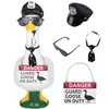 4Pcs Porch Goose Outfit Police - Funny Lawn Goose Costume