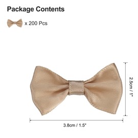 uxcell 200pcs Mini Tie Bows 1.5 Inch Small Tiny Bowknot, Pack Color Ribbon Bows for DIY Crafts, Sewing Appliques, Gifts Ornament, Scrapbooking, Belts, Hair Clips Decoration