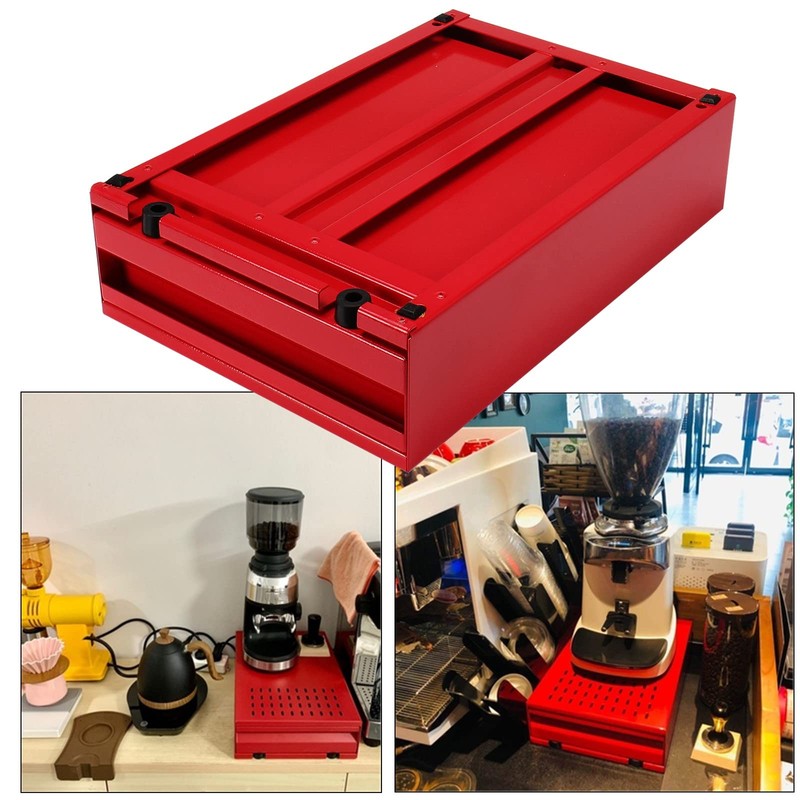 DIBTSA Large Size Espresso Coffee Knock Box Drawer, Stainless Steel