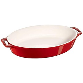 Oval Dish Color: Cherry, Size: 13.9"