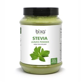 bixa BOTANICAL Stevia Leaf Powder (Stevia Rebaudiana) (16 Oz / 1 Pound)- Unprocessed Stevia Sugar | Natural Alternative to Processed Sugar