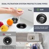 BOTEMY Stainless Steel Black Sink Drain Strainer 3-1/2'' Kitchen Sink