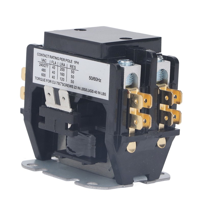 Air Conditioner Contactor 40 Amp 2 Pole Silver Alloy Contact