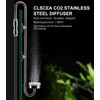 Clscea Aquarium Stainless Steel CO2 Diffuser Atomizer with Integrated Check