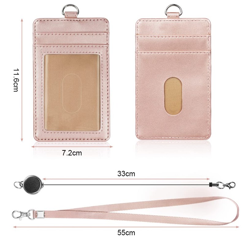 OFFCUP ID Holder, PU Leather ID Card Holder, Card Case