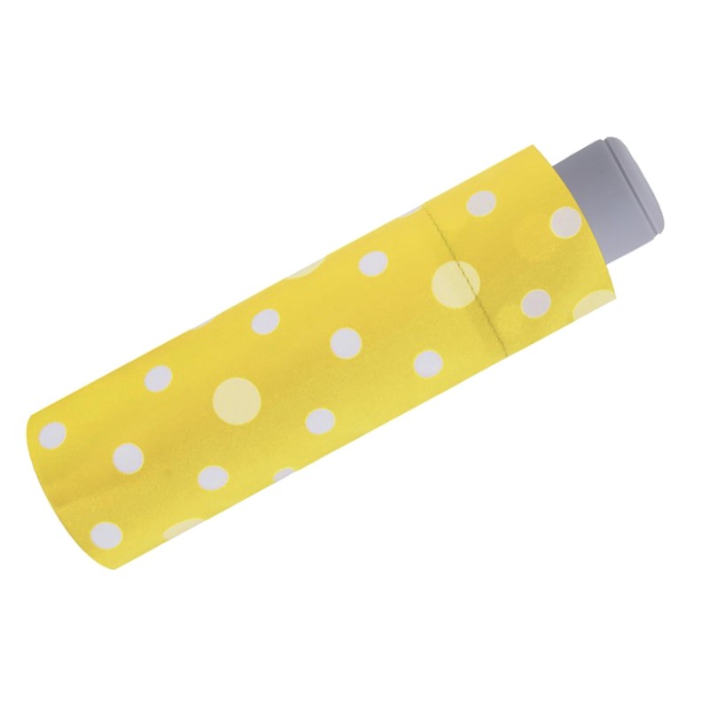Doppler Mini Children's Pocket Umbrella Dots, yellow, Pocket umbrella super