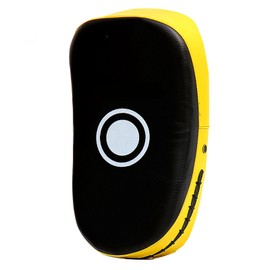 Professional Boxing Kick Punch Pad Muay Thai Foot and Elbow Target Tear Resistant Thickening Training Target for Kickboxing Yellow Stripe