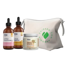 hebbe cosmetics kit hidratante aceite de rosa mosqueta jojoba y karite