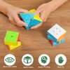Speed Cube Set 3-in-1 Stickerless: 2x2, 3x3 & Pyramid Speed