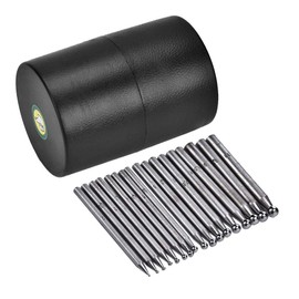 Dapping Tool,17PCS Semi-Circular Punch Anvils Jewelry Manufacturing Making Tools Dapping Doming Punch Block Set Jewelry Making Metal Forming Tool Kit